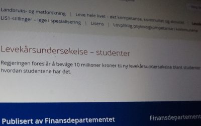 Etter ti år kommer det nå ny levekårsundersøkelse for studenter