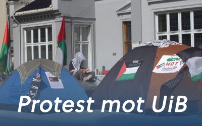 Palestinaaktivister protesterer mot UiB