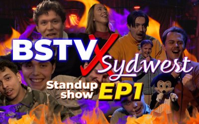 Prøver stand-up på Sydwest Show!